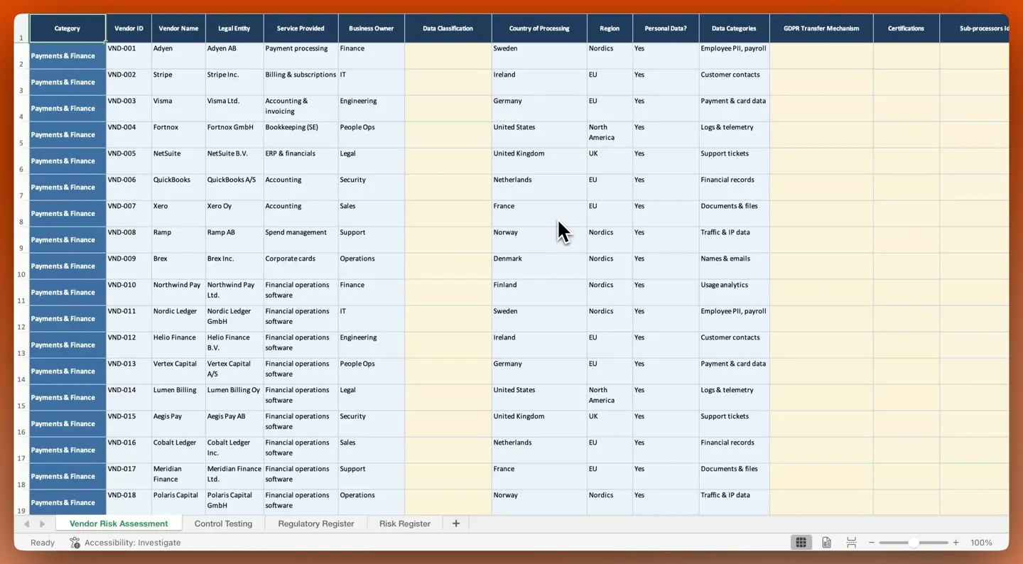 An Excel file being imported and turned into a Spreadsheet project grid.