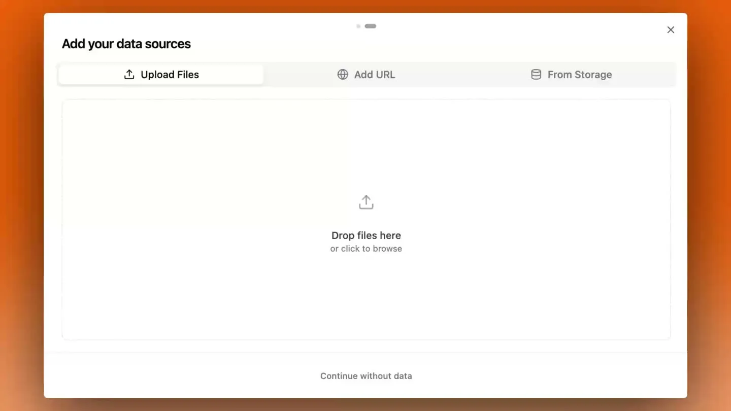 Files being dragged into a new Normain project and appearing in the source list.